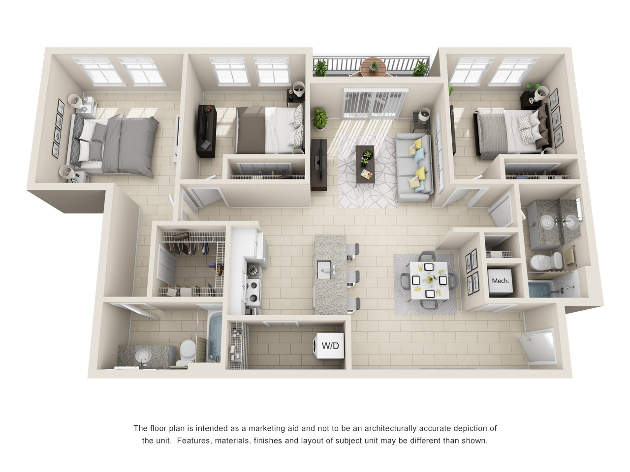 Floorplan C1 Interior Image